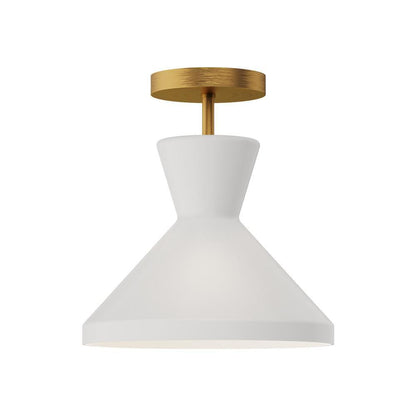 Alora Lighting Betty Semi Flush Mount Aged Gold