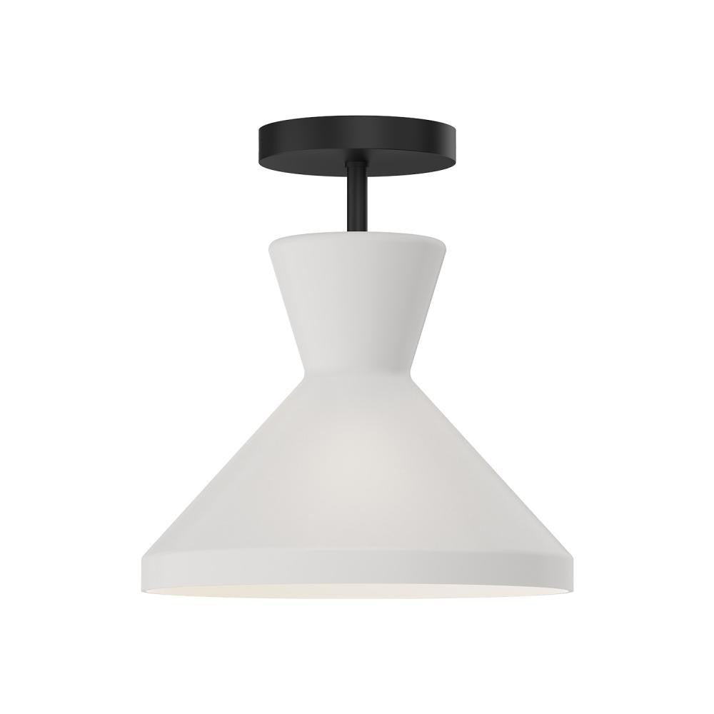 Alora Lighting Betty Semi Flush Mount Matte Black