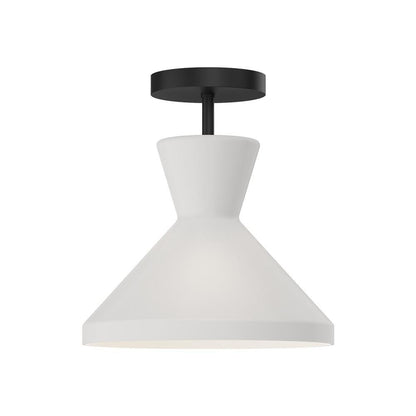 Alora Lighting Betty Semi Flush Mount Matte Black