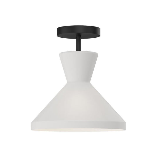 Alora Lighting Betty Semi Flush Mount Matte Black