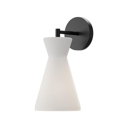 Alora Lighting Betty Wall Vanity, 6-Light, Matte Black, Opal Matte Glass, 13.25"H