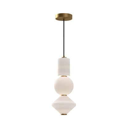 Alora Lighting Bijou 8-in LED Pendant Aged Gold