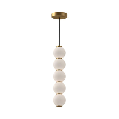 Alora Lighting Bijou 5-in LED Pendant Aged Gold