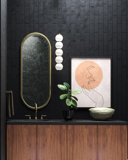 Alora Lighting Bijou 5-in LED Pendant Matte Black