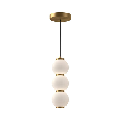 Alora Lighting Bijou 7-in LED Pendant Aged Gold