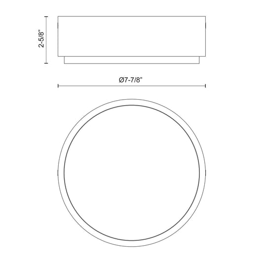 Alora Lighting Blanco LED Flush Mount Urban Bronze