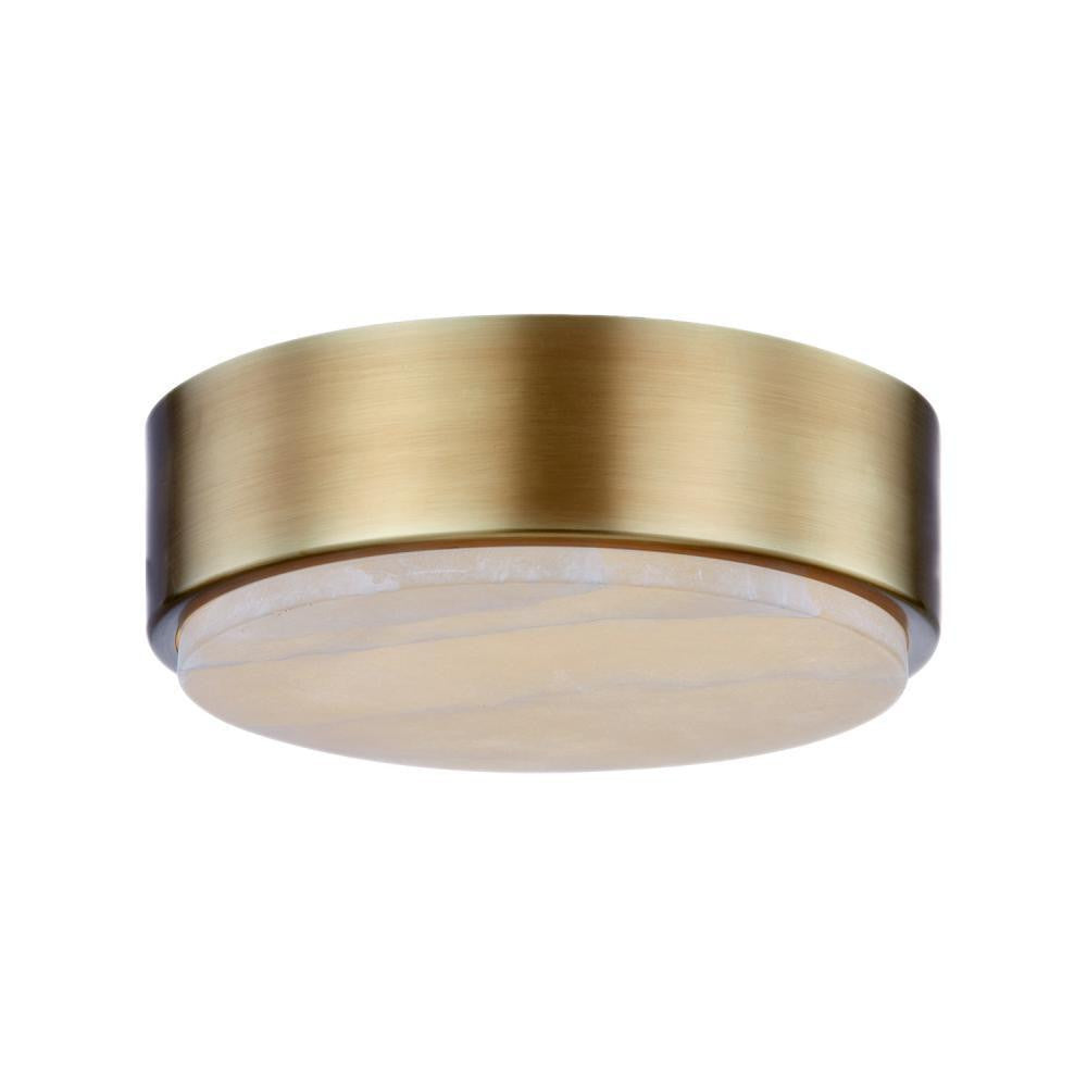 Alora Lighting Blanco LED Flush Mount Vintage Brass