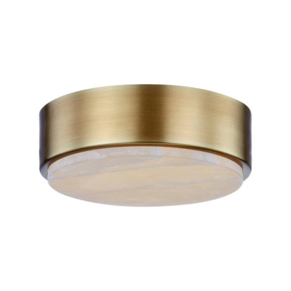 Alora Lighting Blanco LED Flush Mount Vintage Brass