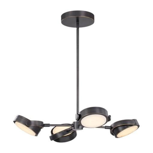 Alora Lighting Blanco Pendant, 1-Light, LED, Urban Bronze, Alabaster, 28.13"W (PD325428UBAR 706WNDJ)