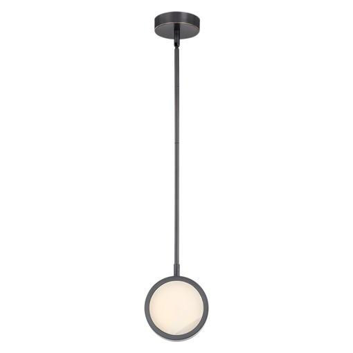 Alora Lighting Blanco Pendant, 1-Light, LED, Urban Bronze, Alabaster, 7.5"H (PD325106UBAR 706WNDF)