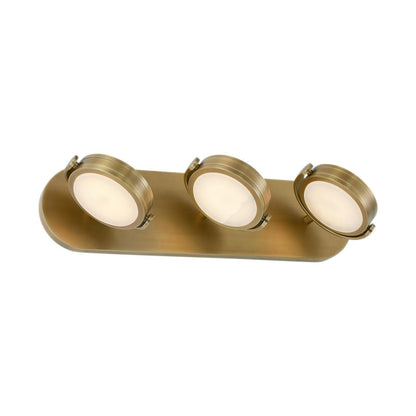 Alora Lighting Blanco Wall/Vanity Light, 6-Light, LED, Vintage Brass, Alabaster, 25.75"W