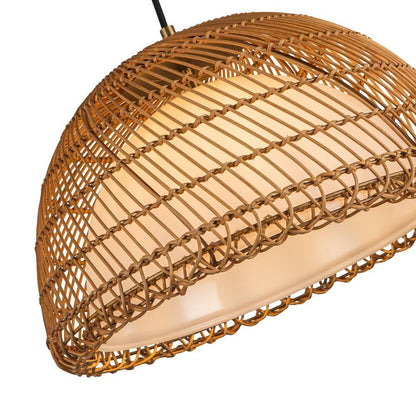 Alora Lighting Bondi 16-in Brushed Gold/Opal Glass 1 Light Pendant