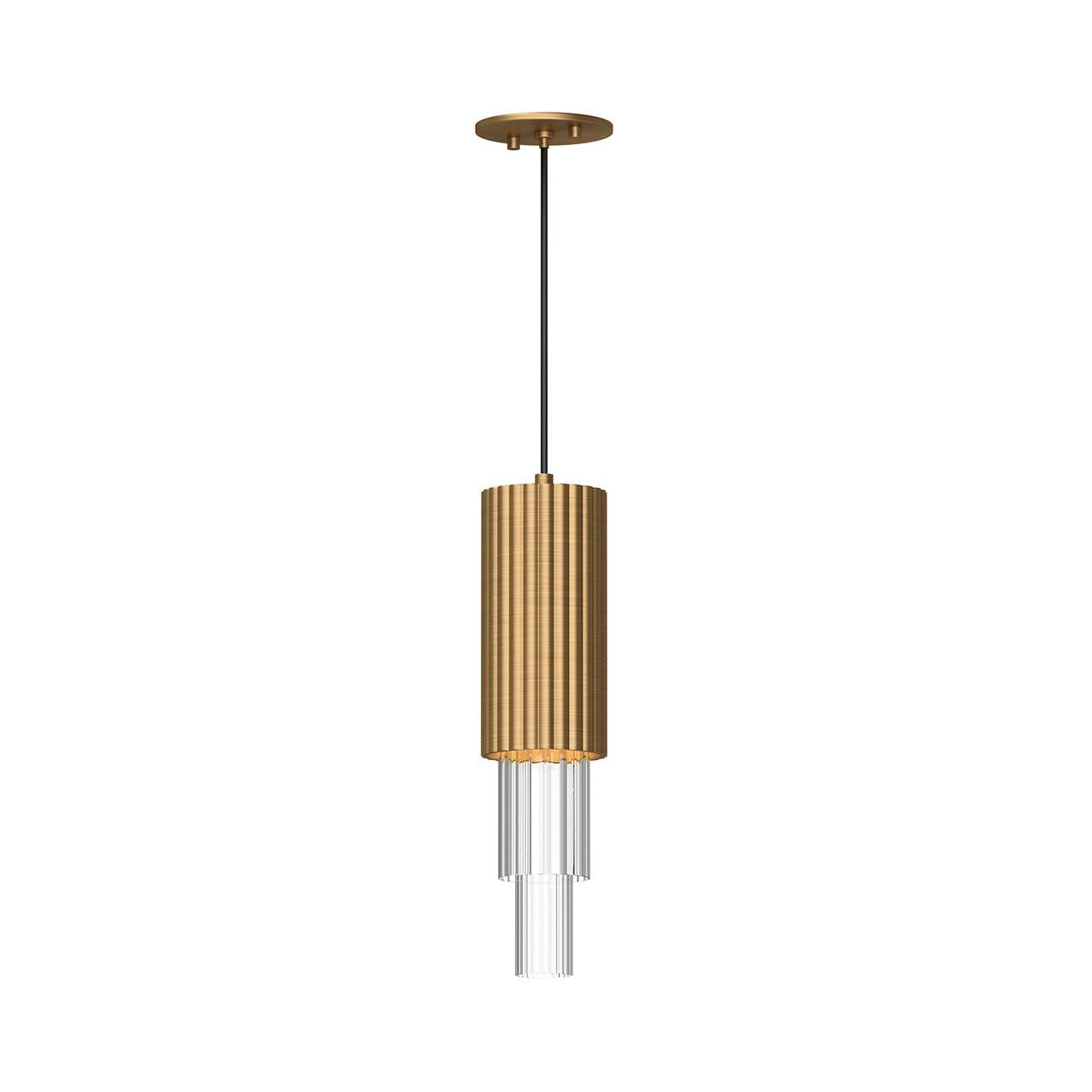 Alora Lighting Bordeaux LED Pendant Aged Gold