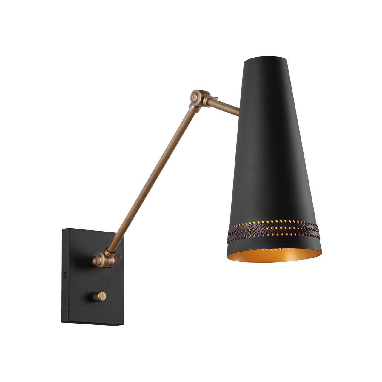 Alora Lighting Brickell Wall/Vanity Light Matte Black