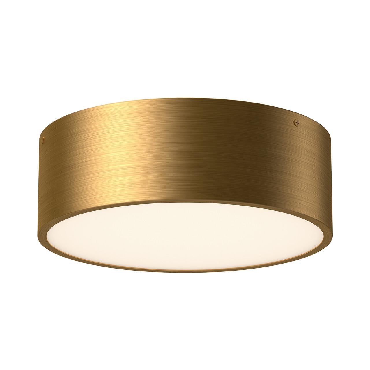 Alora Lighting Brisbane 2 Light Flush Mount Aged Gold