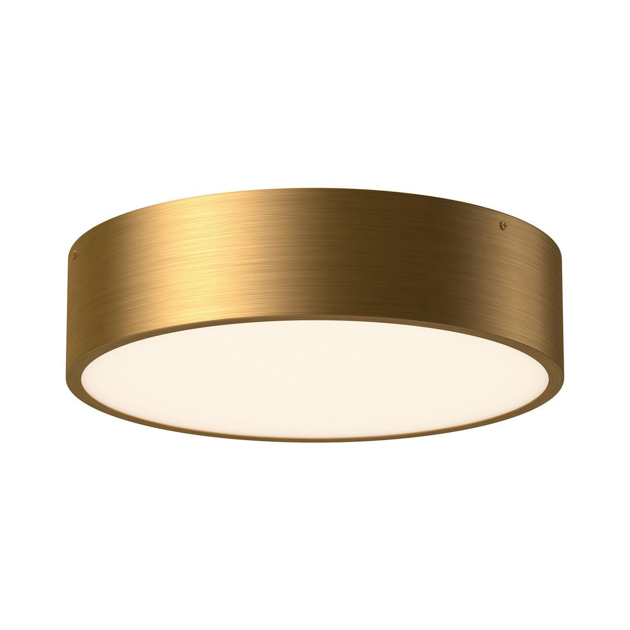 Alora Lighting Brisbane 3 Light Flush Mount Aged Gold