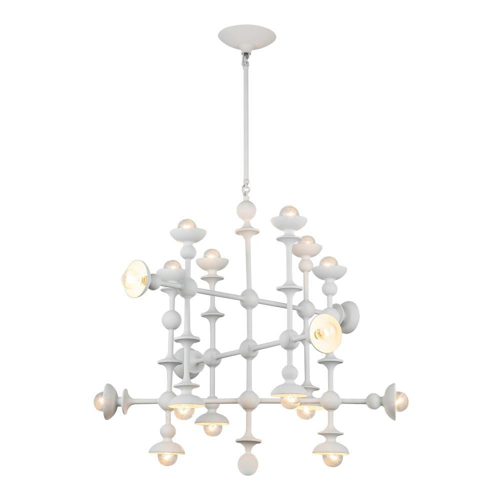 Alora Lighting Cadence 18 Light Chandelier Antique White