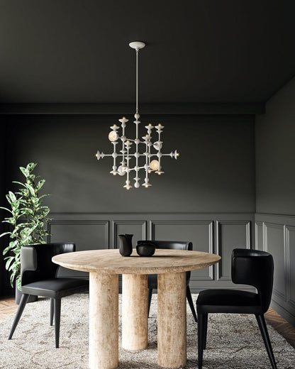 Alora Lighting Cadence Chandelier, 18-Light, Antique White, 30"D