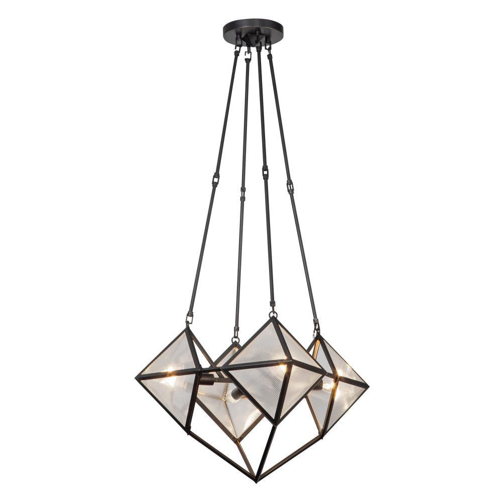 Alora Lighting Cairo 4 Light Chandelier Vintage Brass