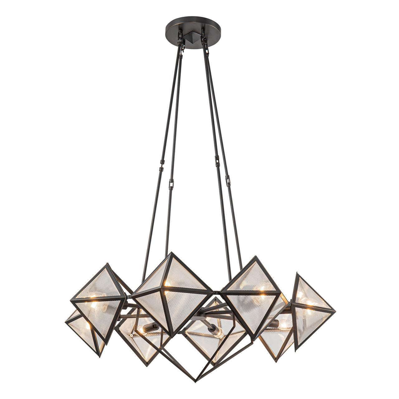 Alora Lighting Cairo 8 Light Chandelier Vintage Brass