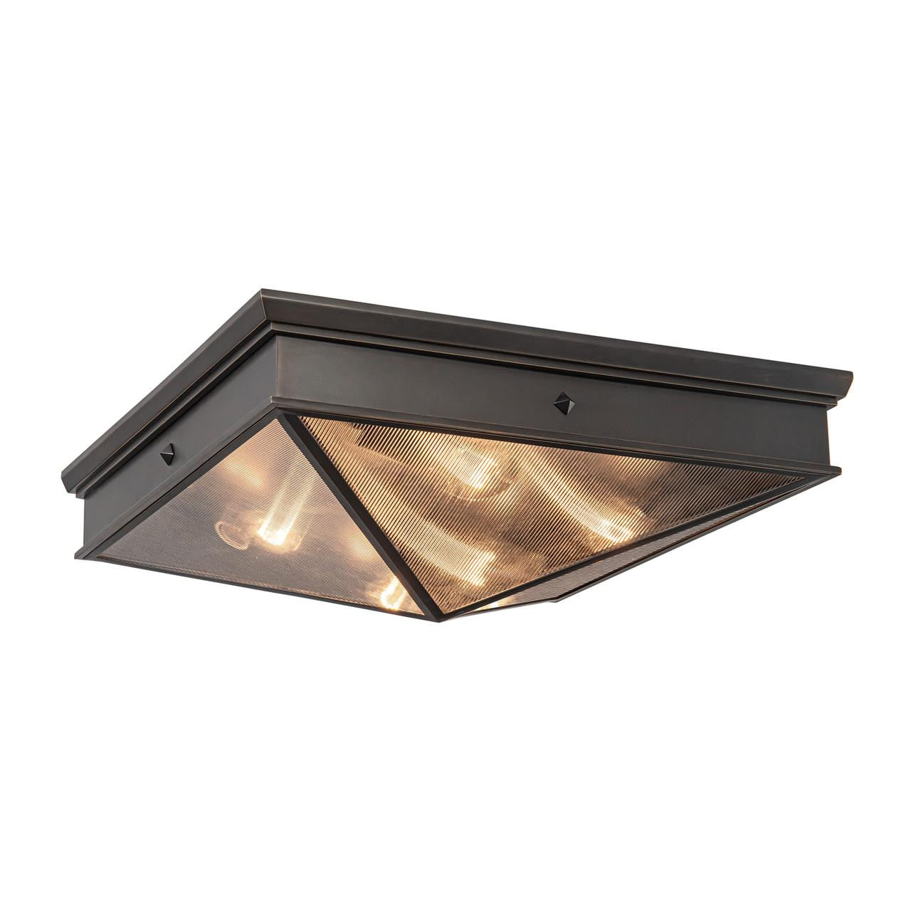 Alora Lighting Cairo 4 Light Flush Mount Urban Bronze