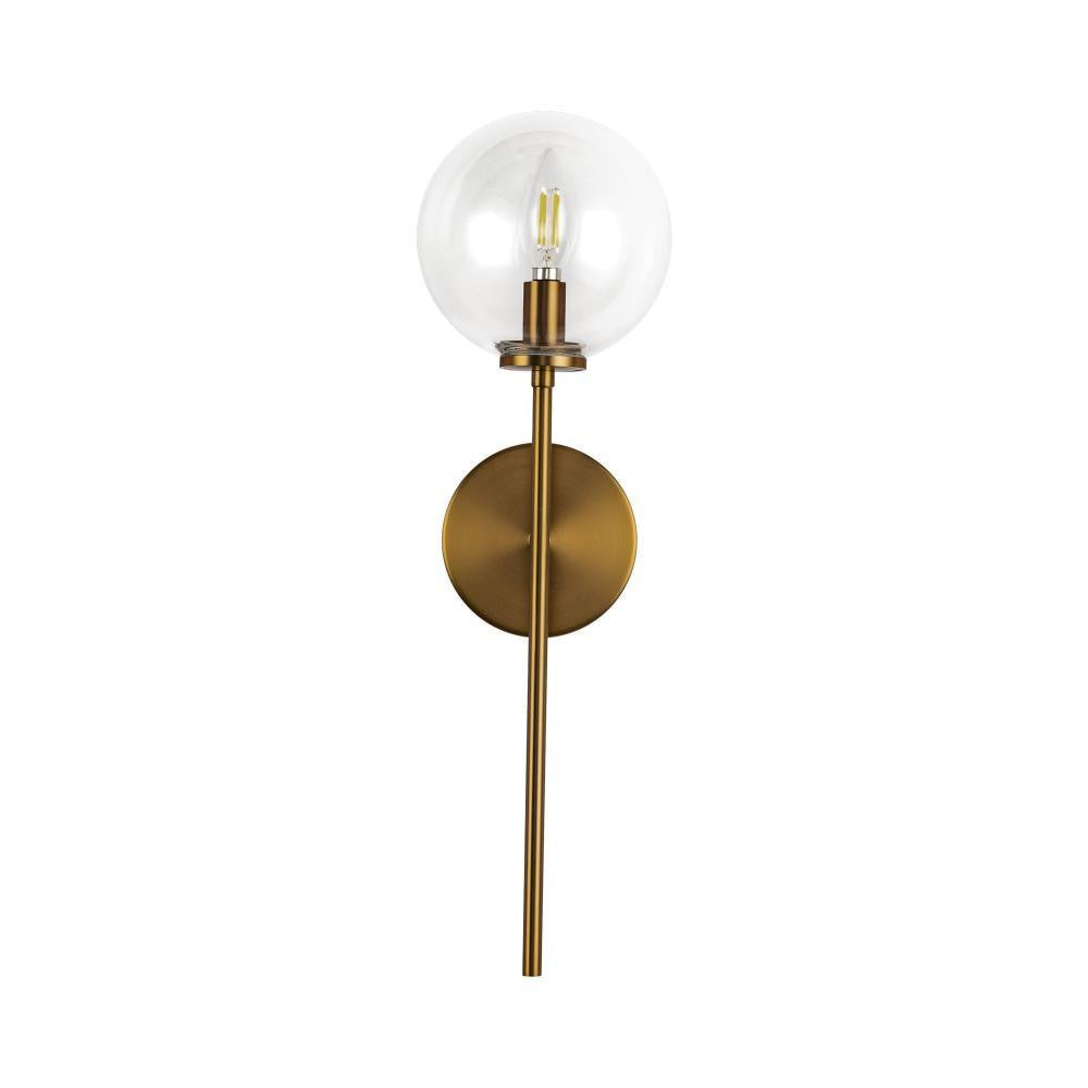 Alora Lighting Cassia 1 Light Wall Vanity Light Aged Gold