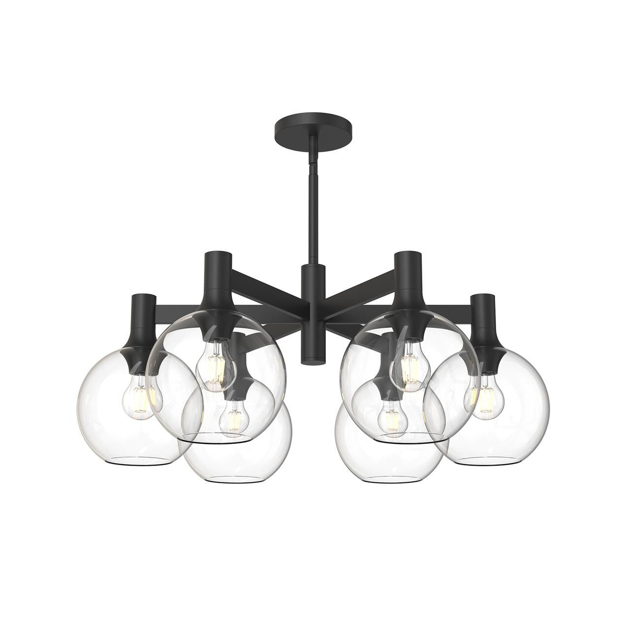 Alora Lighting Castilla 6 Light Chandelier Matte Black