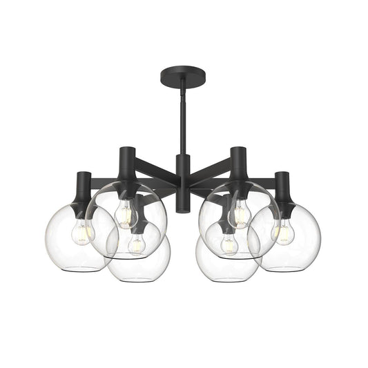 Alora Lighting Castilla 6 Light Chandelier Matte Black