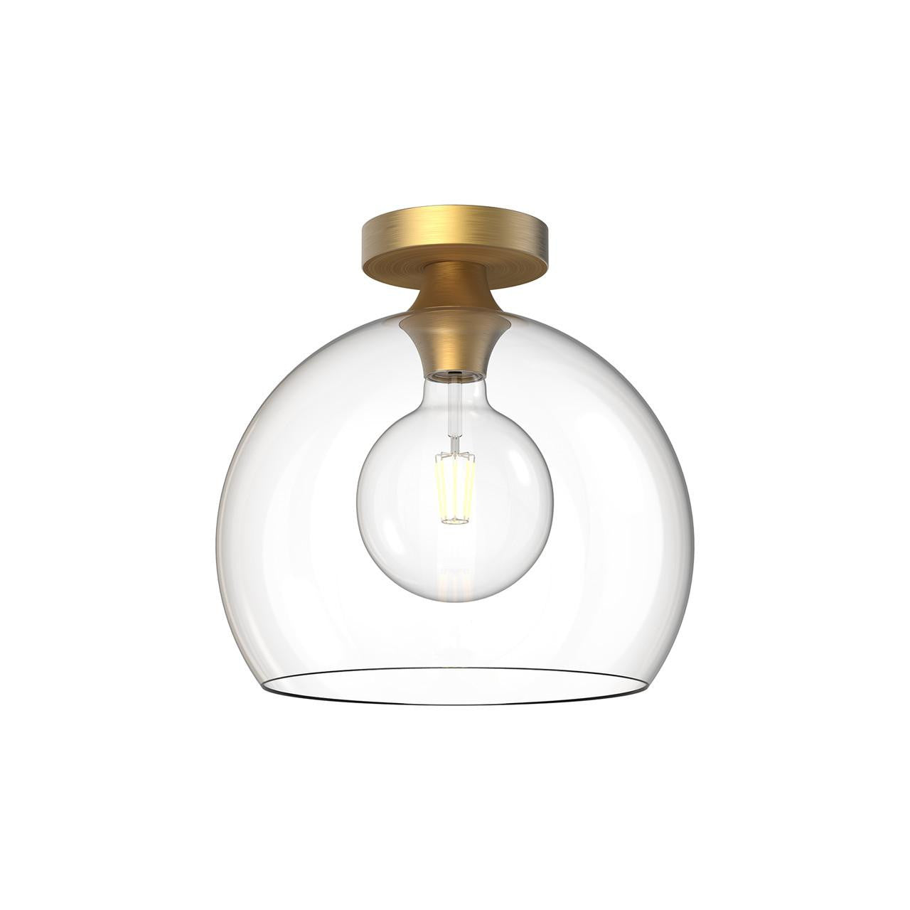 Alora Lighting Castilla Flush Mount Aged Gold