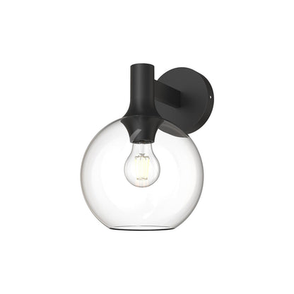 Alora Lighting Castilla Wall/Vanity Light Matte Black, Opal Matte Glass