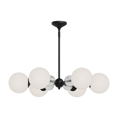 Alora Lighting Celia 6 Light Chandelier Matte Black