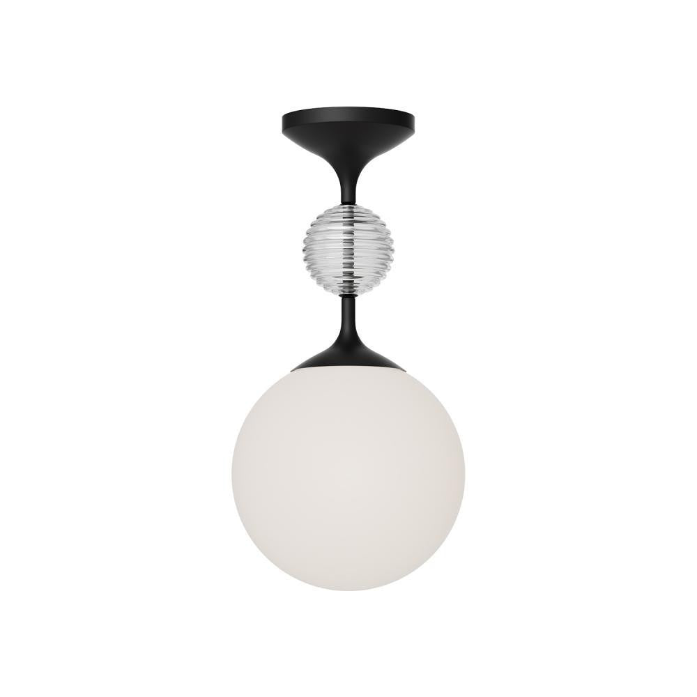 Alora Lighting Celia Semi Flush Mount Matte Black