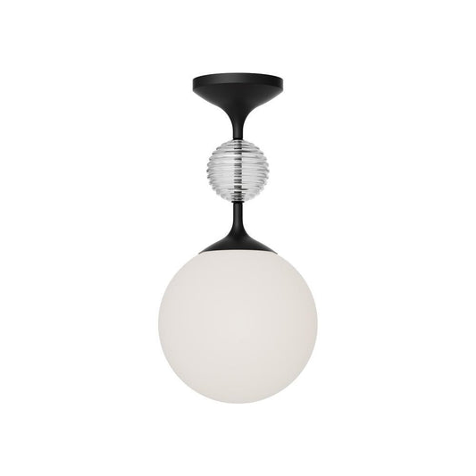 Alora Lighting Celia Semi Flush Mount Matte Black