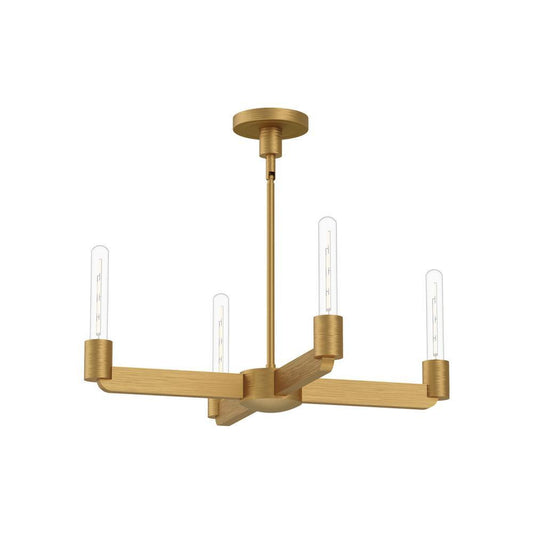 Alora Lighting Claire 4 Light Chandelier Aged Gold