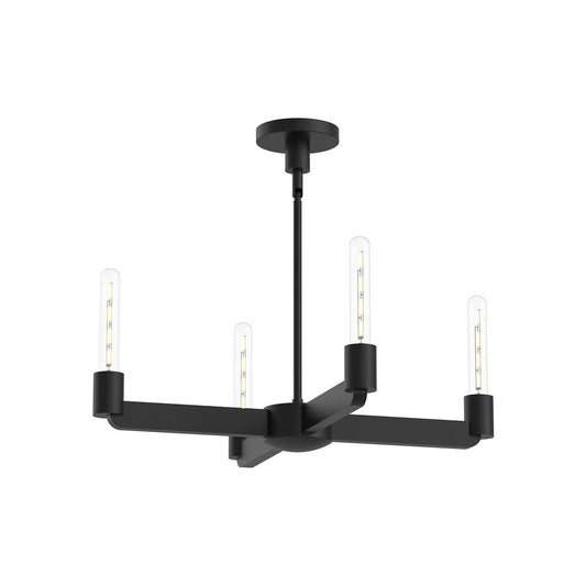 Alora Lighting Claire 4 Light Chandelier Matte Black
