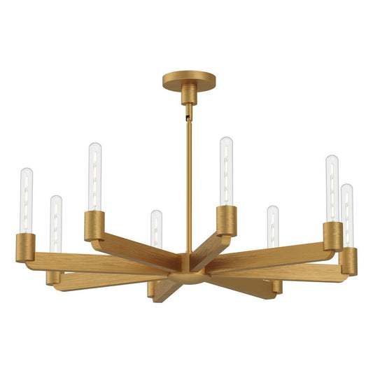 Alora Lighting Claire 8 Light Chandelier Aged Gold