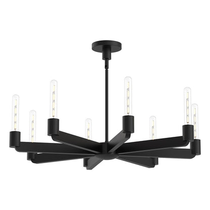 Alora Lighting Claire 8 Light Chandelier Matte Black
