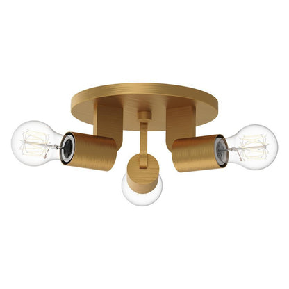 Alora Lighting Claire Semi Flush Mount Aged Gold