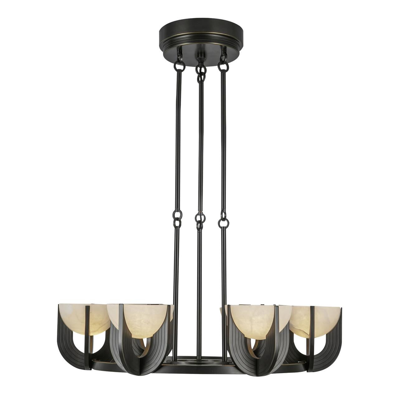 Alora Lighting Colette 27-in LED Chandelier Urban Bronze