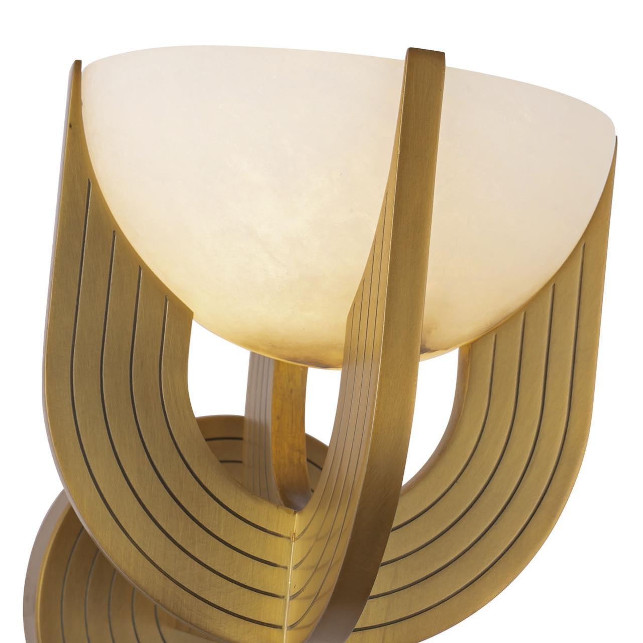Alora Lighting Colette 7-in Vintage Brass/Alabaster LED Wall Vanity
