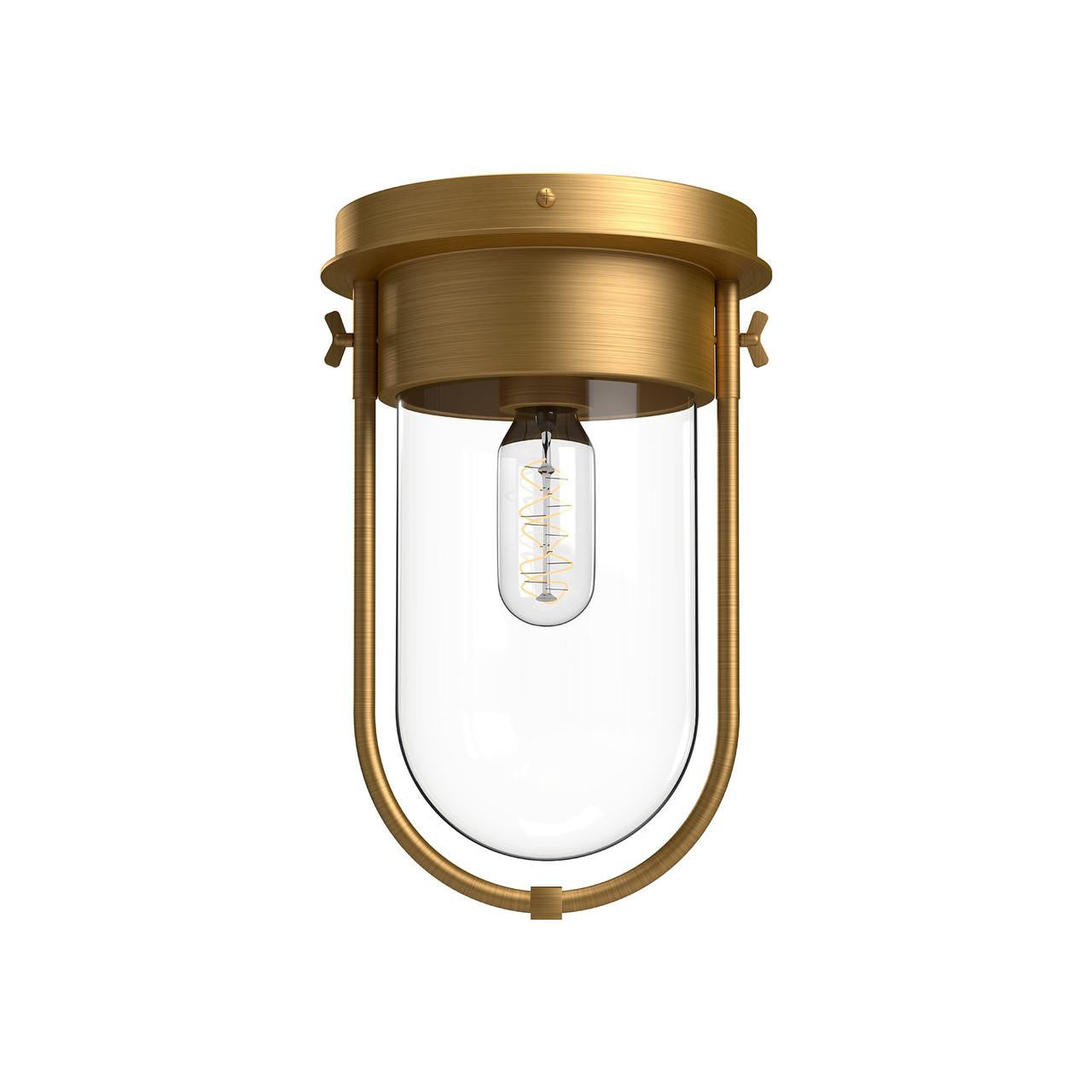 Alora Lighting Cyrus Flush Mount Aged Gold