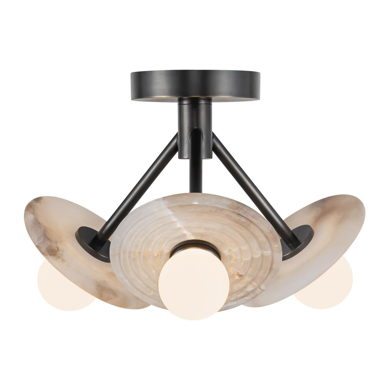 Alora Lighting Dahlia LED Semi Flush Mount Urban Bronze