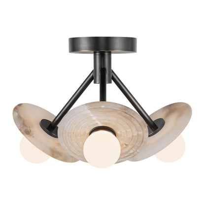 Alora Lighting Dahlia LED Semi Flush Mount Urban Bronze