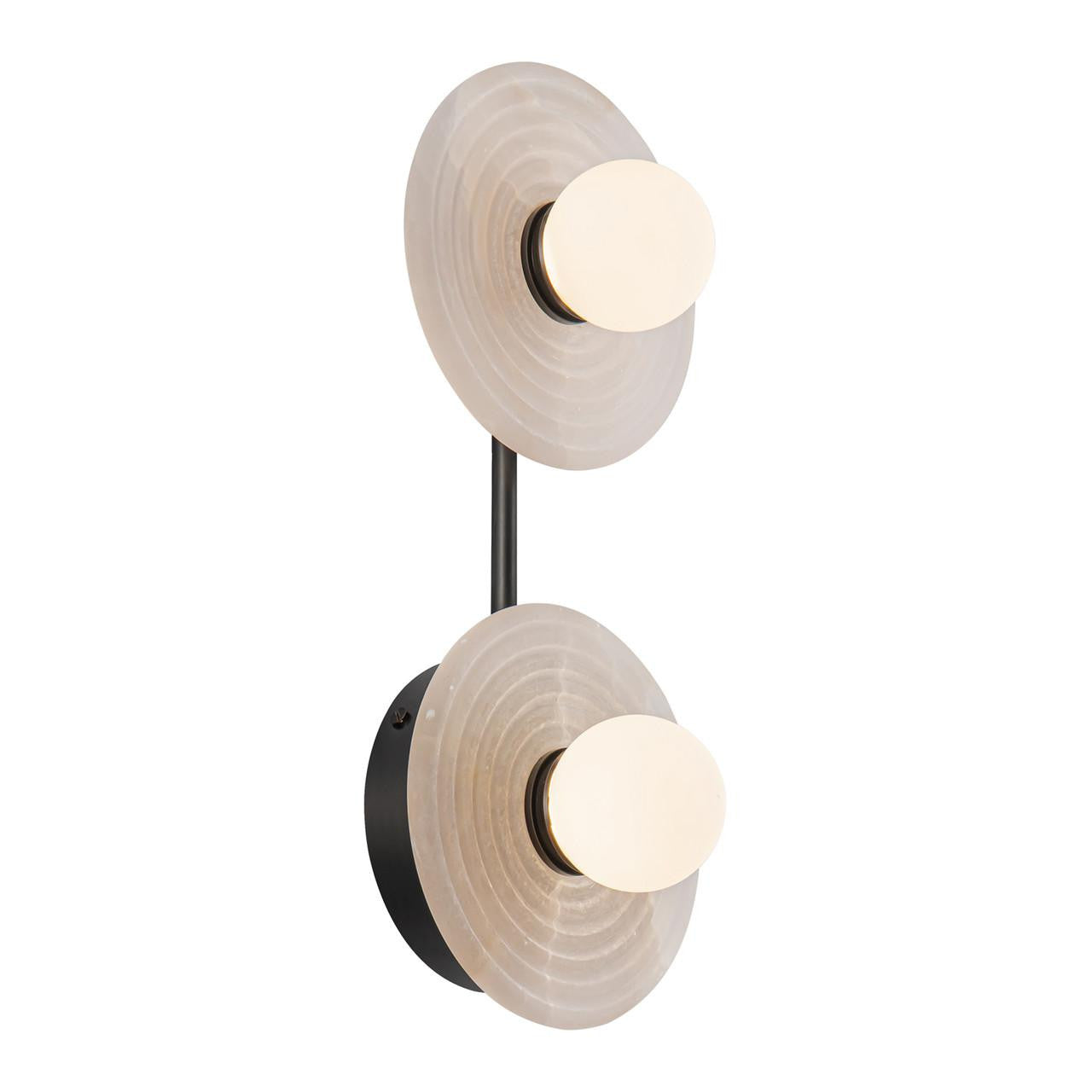 Alora Lighting Dahlia 14-in LED Wall/Vanity Light Vintage Brass
