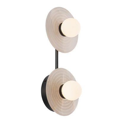 Alora Lighting Dahlia 14-in LED Wall/Vanity Light Vintage Brass