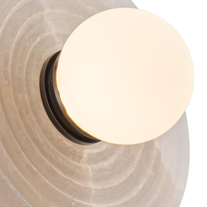 Alora Lighting Dahlia Wall/Vanity Light, 3-Light, LED, Urban Bronze, Alabaster, 13.75"H