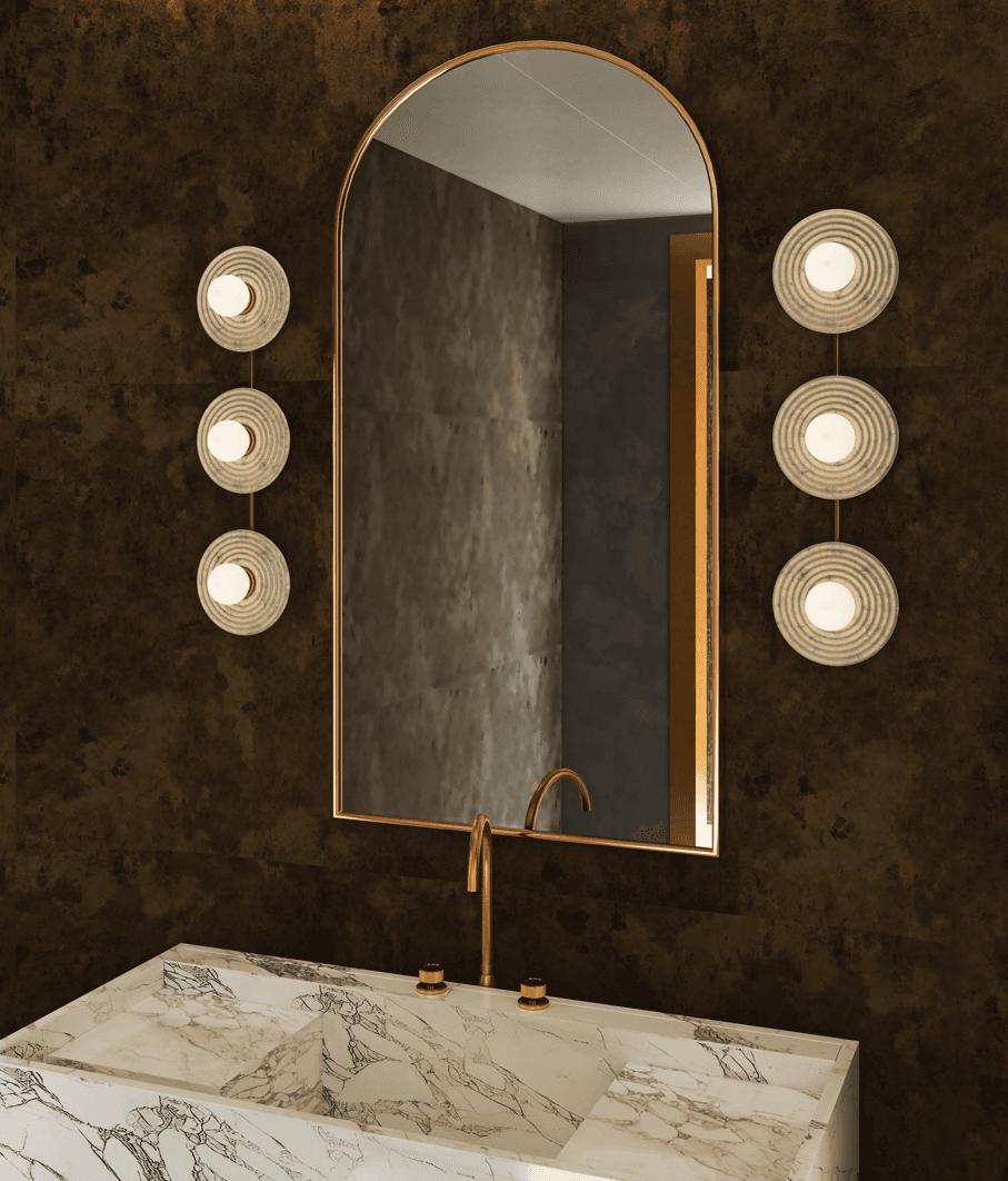 Alora Lighting Dahlia Wall/Vanity Light, 3-Light, LED, Urban Bronze, Alabaster, 21.63"H (WV346322UBAR 7072XJM)