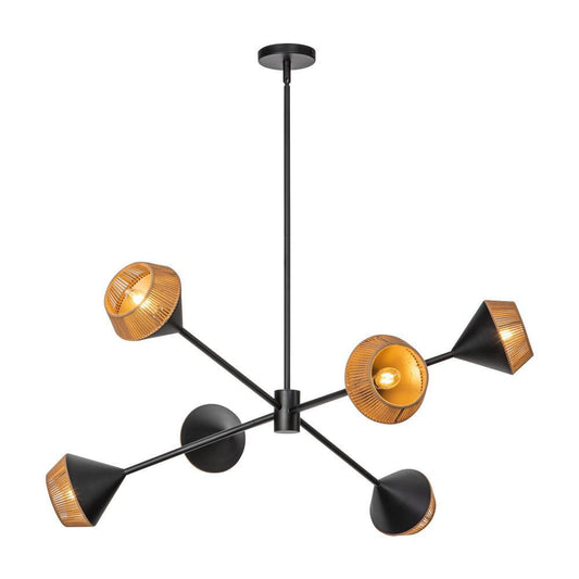 Alora Lighting Daphne 6 Light Chandelier White