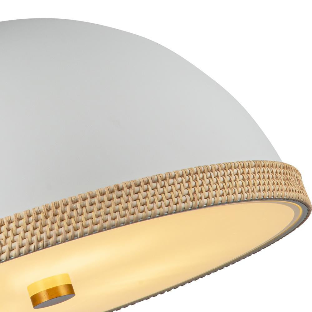 Alora Lighting Doral Pendant, 3-Light, Matte White, Vintage Brass, 24.25"D (PD331024MWVB 7072WL9)