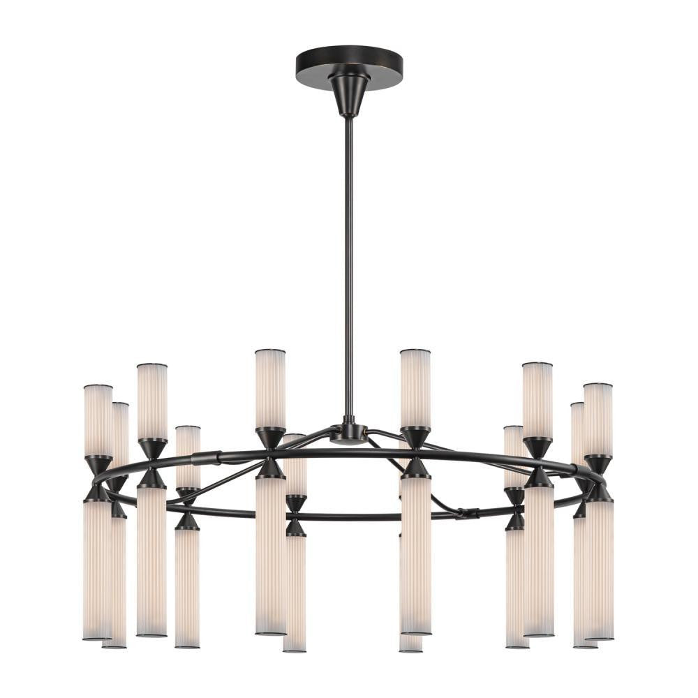 Alora Lighting Edwin LED Chandelier Urban Bronze